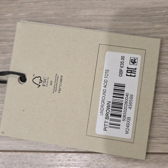 NWT- All Saints Undrground Acid Tote in Pitt Brown - Picture 5 of 5